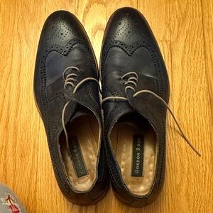 Gordon Rush Black Wingtip Derby Dress Shoes